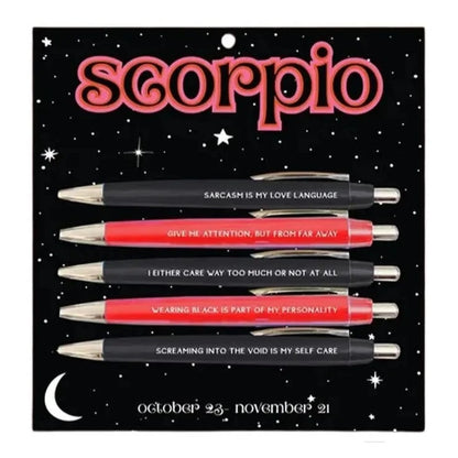 Zodiac Star Sign Novelty Ballpoint Pen Set - Pens from Dear Cece - Just £14.99! Shop now at Dear Cece