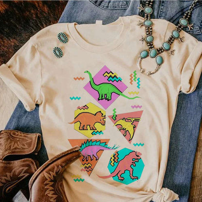 Dinosaur Graphic Print T Shirt - Various Styles - T Shirts from Dear Cece - Just £14.99! Shop now at Dear Cece