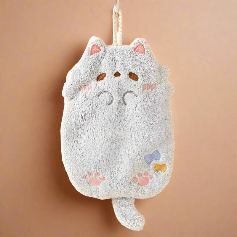 Cute Kawaii Cat Hanging Hand Towel - Towels from Dear Cece - Just £7.99! Shop now at Dear Cece