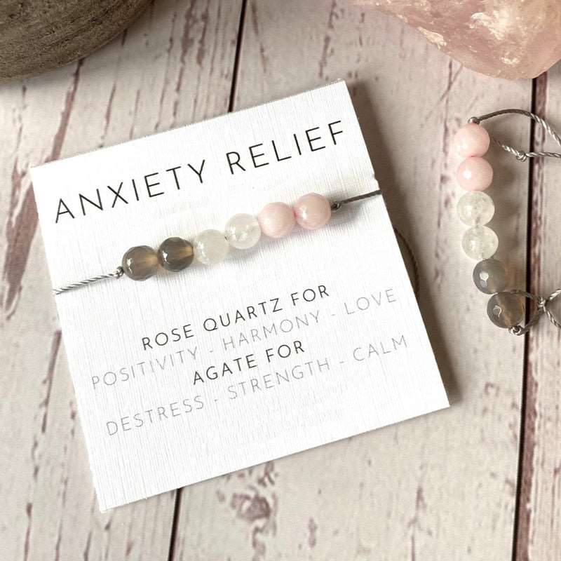 Anxiety relief natural crystal healing bracelet