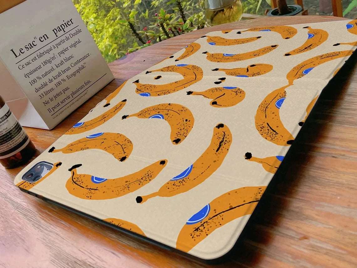 Banana Art illustration iPad Case with Stylus Pen - iPad Case from Dear Cece - Just £29.99! Shop now at Dear Cece