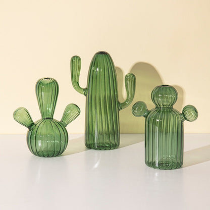 Hand Blown Cactus Glass Vase - Vase from Dear Cece - Just £14.99! Shop now at Dear Cece