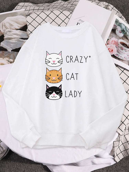 Crazy Cat lady Crew Neck Jumper - Knitwear from Dear Cece - Just £22.99! Shop now at Dear Cece