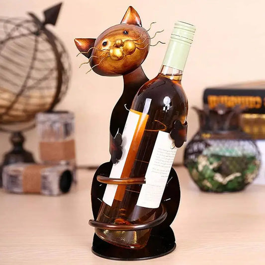 Bronze Cat Wine Bottle Holder - Wine Racks from Dear Cece - Just £24.99! Shop now at Dear Cece