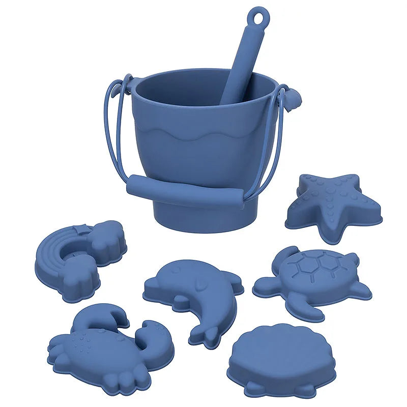 Eco Friendly Silicone Beach Toys - 8 Piece Set - Toys from Dear Cece - Just £29.99! Shop now at Dear Cece