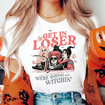 Get In Loser Halloween Witch T-Shirt hocus pocus