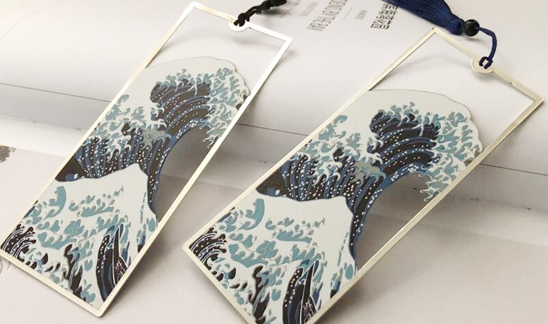The Great Wave of Kanagawa Metal Bookmark - Bookmarks from Dear Cece - Just £14.99! Shop now at Dear Cece