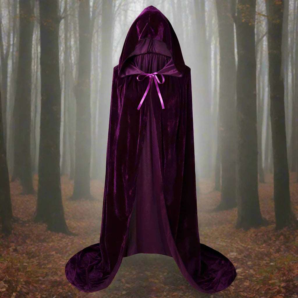 purple Hocus Pocus Inspired Witch Cloak Halloween Costume