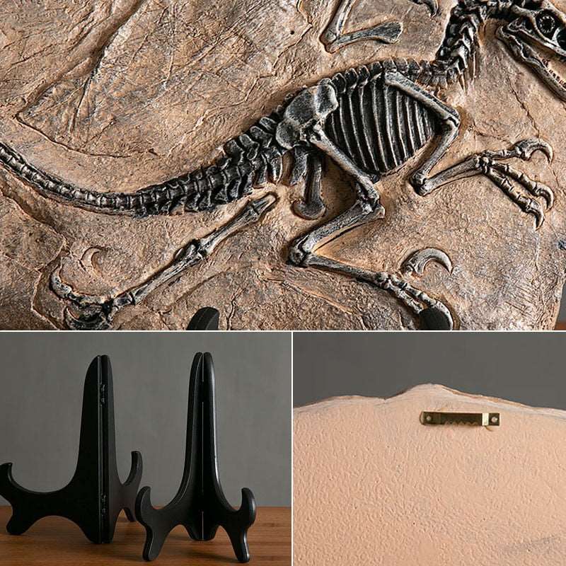 resin dinosaur fossil ornament