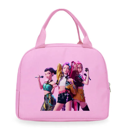 Kpop Demon Hunters Cartoon Lunch Bag