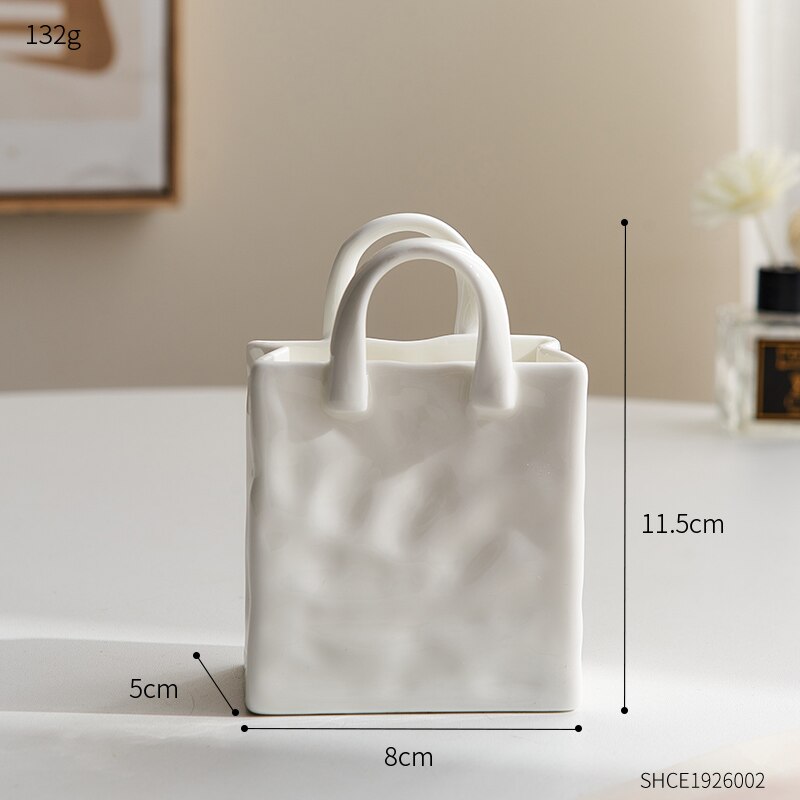 White Handbag Ceramic Vase - Vase from Dear Cece - Just £19.99! Shop now at Dear Cece