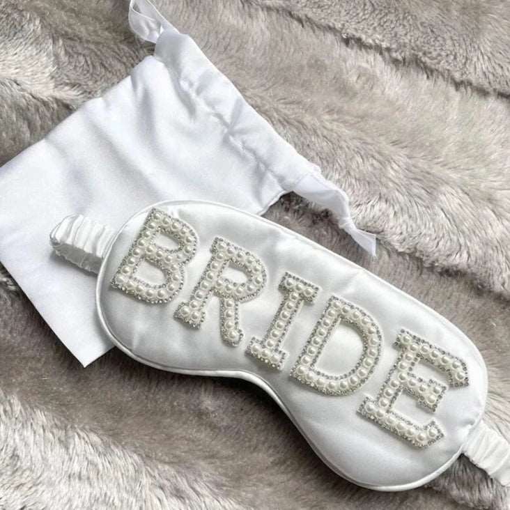 Bride Silk Satin Sleep Mask - Sleep Mask from Dear Cece - Just £18.99! Shop now at Dear Cece