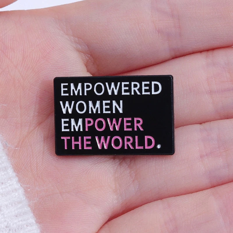 Empowered Women Empower the World Enamel Pin -  from Dear Cece - Just £7.99! Shop now at Dear Cece