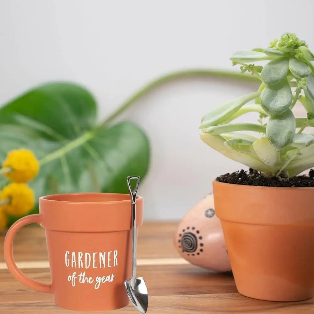 Gardener of the Year Mug with Shovel Spoon - Mugs from Dear Cece - Just £19.99! Shop now at Dear Cece