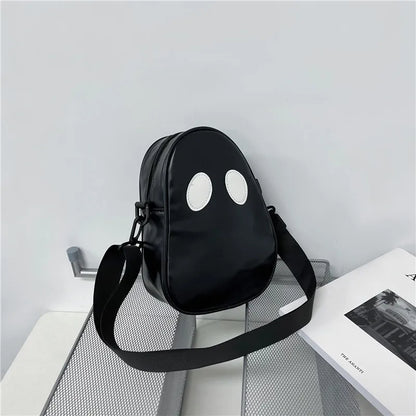 Black Vintage Halloween Ghost Crossbody Bag