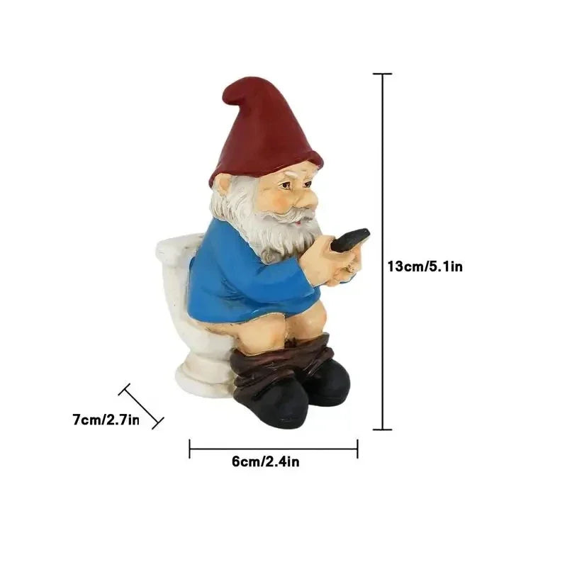 Pooping Naughty Garden Gnome - Outdoor Decorations from Dear Cece - Just £22.99! Shop now at Dear Cece