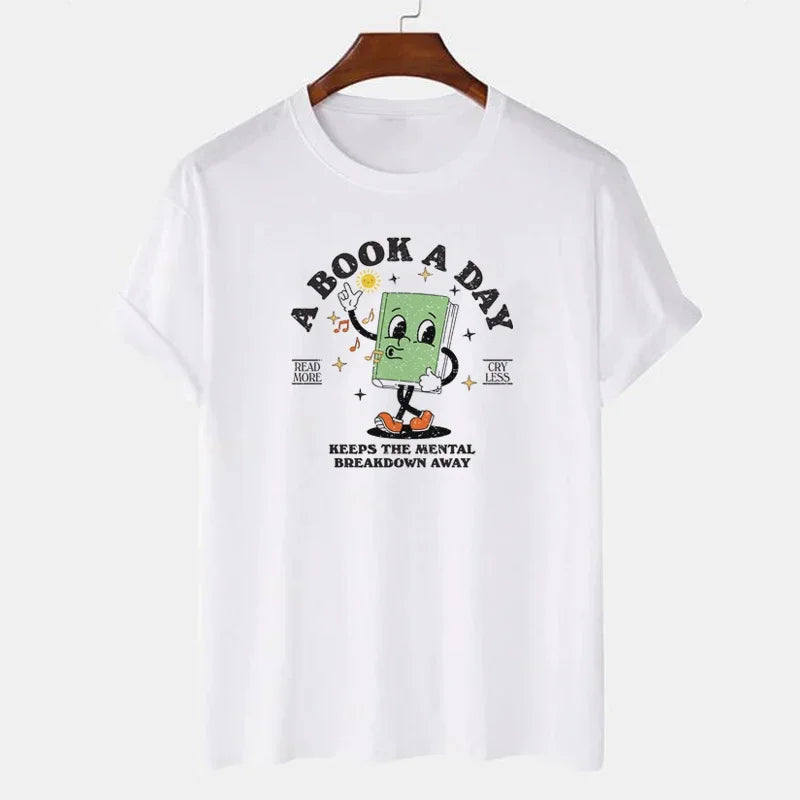 gifts for book lovers t-shirt - white