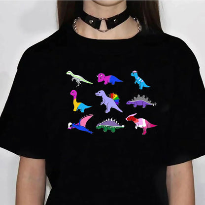 Dinosaur Graphic Print T Shirt - Various Styles - T Shirts from Dear Cece - Just £14.99! Shop now at Dear Cece