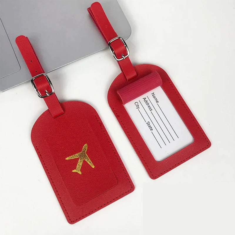 PU Vegan Leather Luggage Tag - luggage tags from Dear Cece - Just £7.99! Shop now at Dear Cece