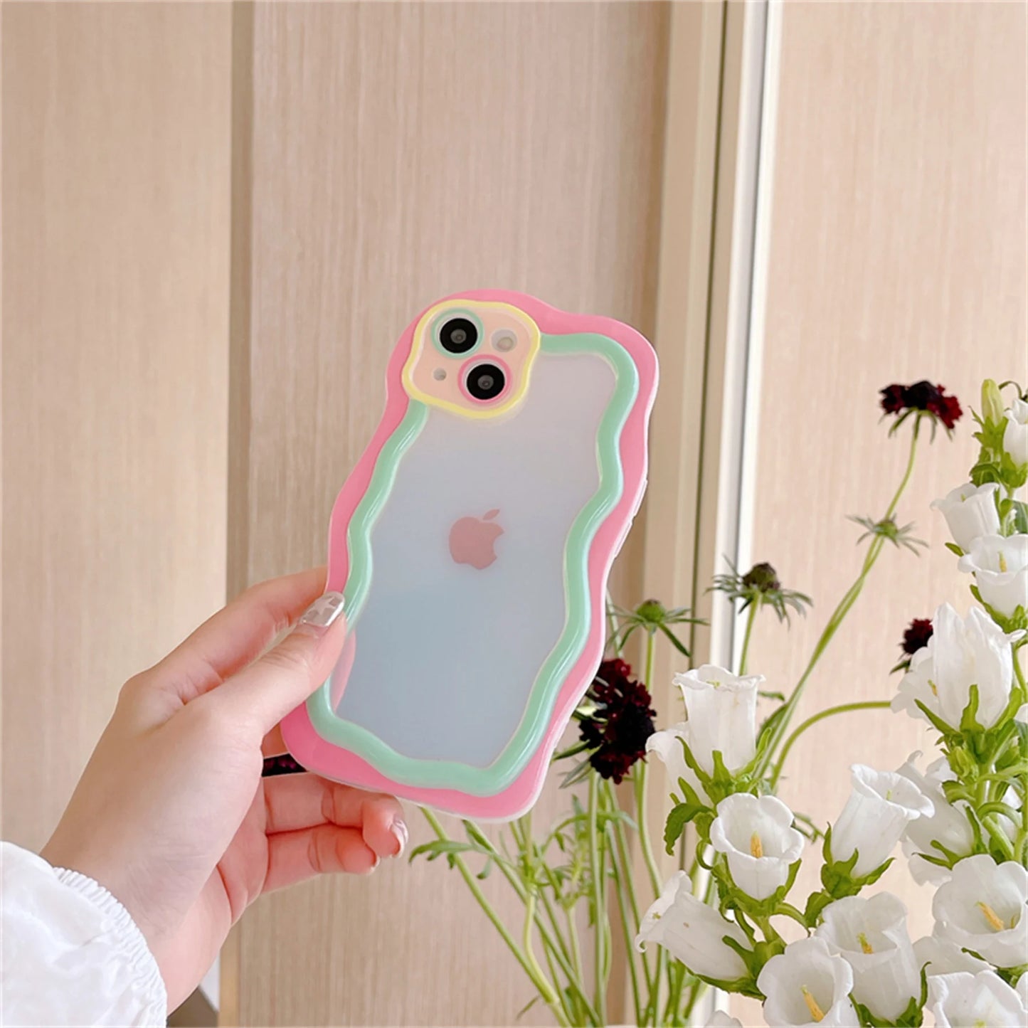 Geometric Wave Transparent Clear Case for iPhone - phone case from Dear Cece - Just £12.99! Shop now at Dear Cece