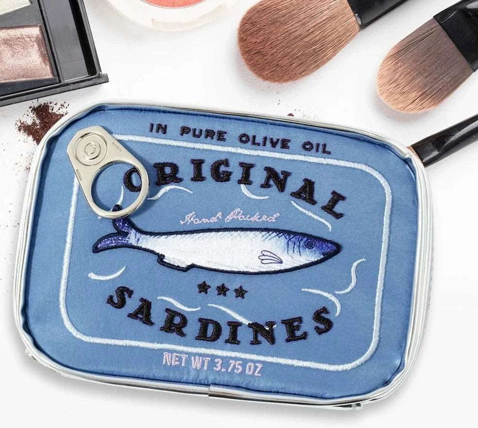 Canned Sardines Travel Makeup Pouch Beauty Bag - cosmetic bags from Dear Cece - Just £15.99! Shop now at Dear Cece