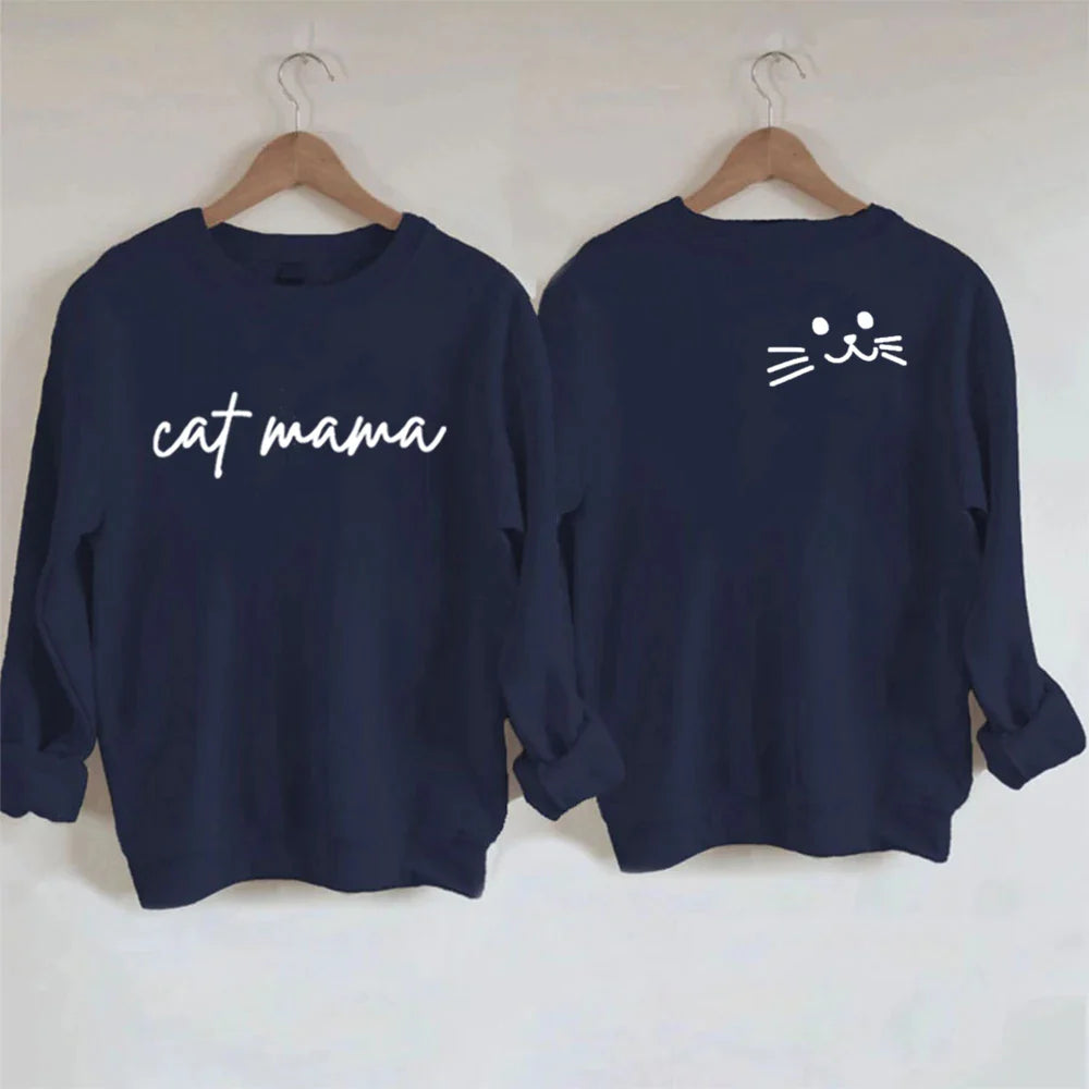 Womens Cat Mama Sweatshirt - Knitwear from Dear Cece - Just £22.99! Shop now at Dear Cece