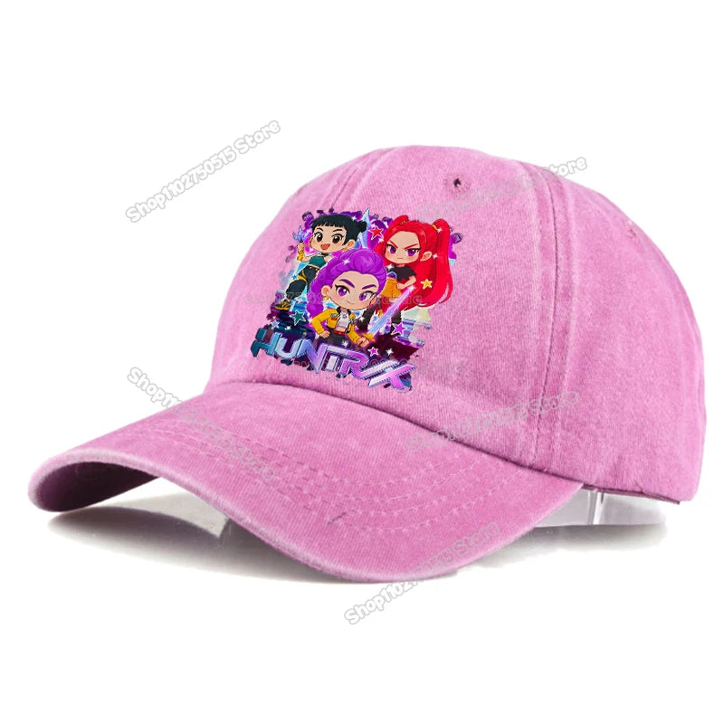 KPop Demon Hunters Retro Washed Baseball Cap