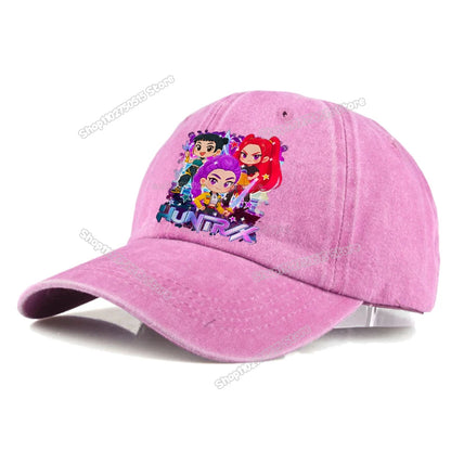 KPop Demon Hunters Retro Washed Baseball Cap