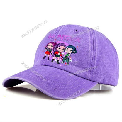 KPop Demon Hunters Retro Washed Baseball Cap