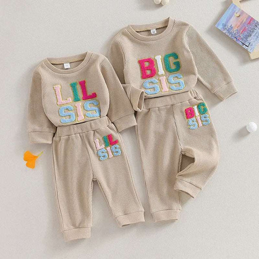 Big Sis, Lil Sis Matching Kids Clothing Set