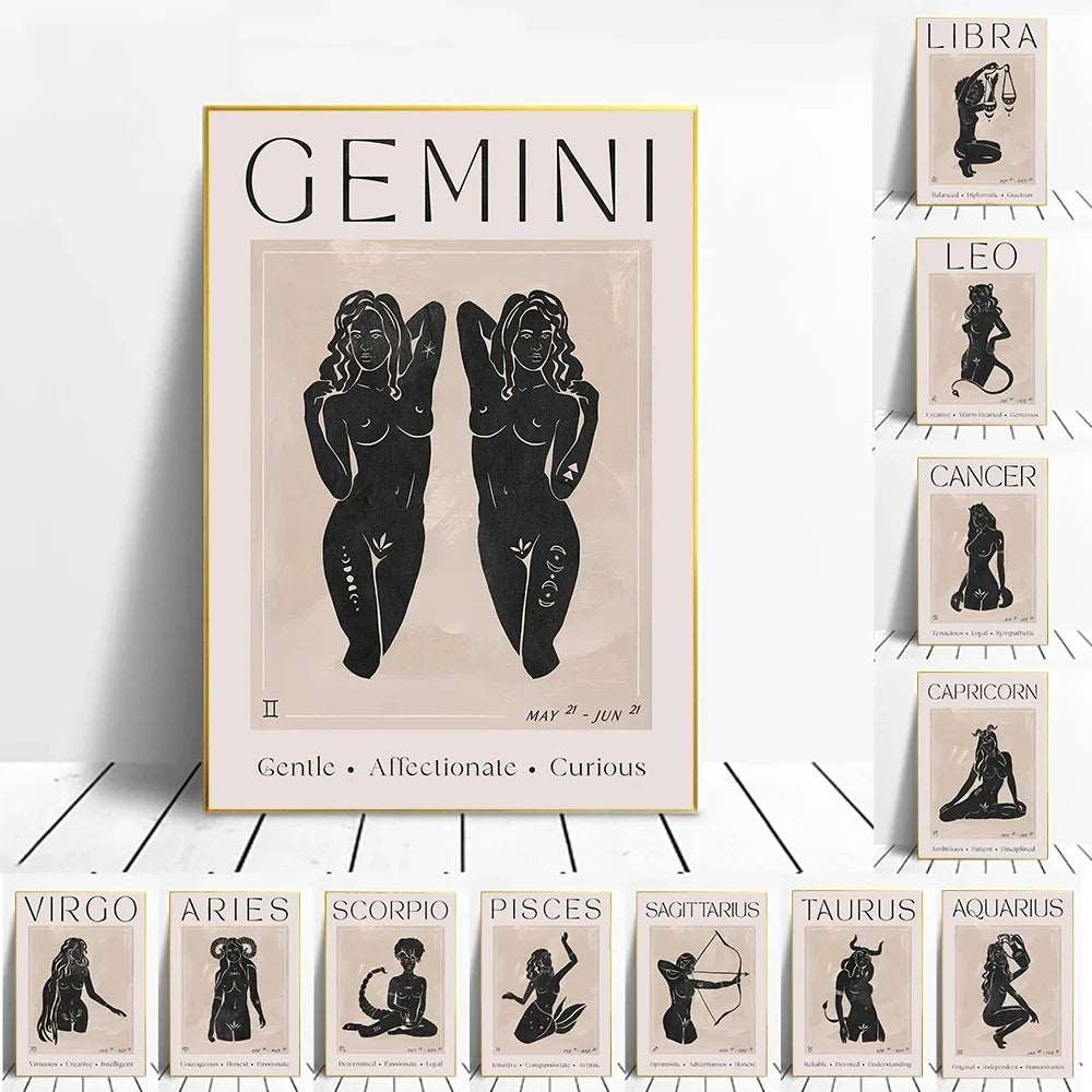 Celestial Star Sign Zodiac Wall Art Print - Wall Art from Dear Cece - Just £15.99! Shop now at Dear Cece