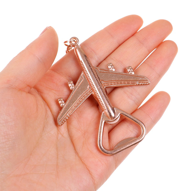 Aeroplane Beer Bottle Opener Keyring - Keychains from Dear Cece - Just £6.99! Shop now at Dear Cece