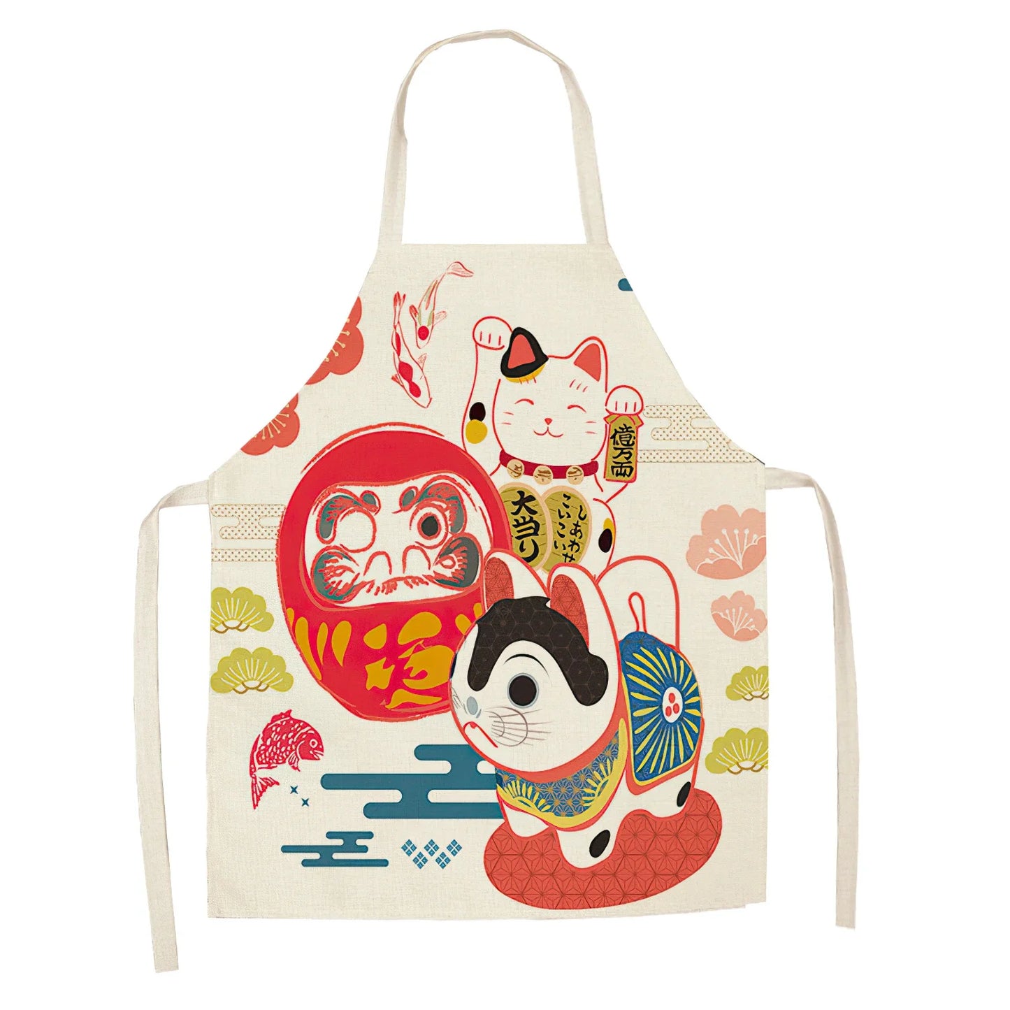 Japanese Lucky Cat Sushi Apron - Apron from Dear Cece - Just £16.99! Shop now at Dear Cece