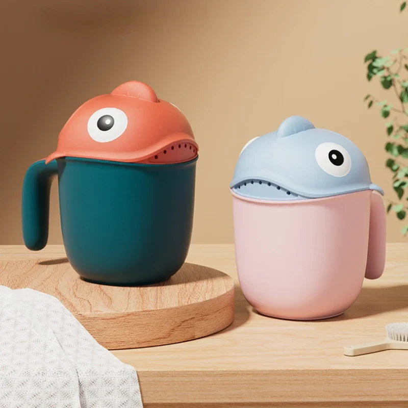 Baby Shark Bath Shower Head Rinse Cup - Eco Friendly Silicone - baby bathing from Dear Cece - Just £11.99! Shop now at Dear Cece