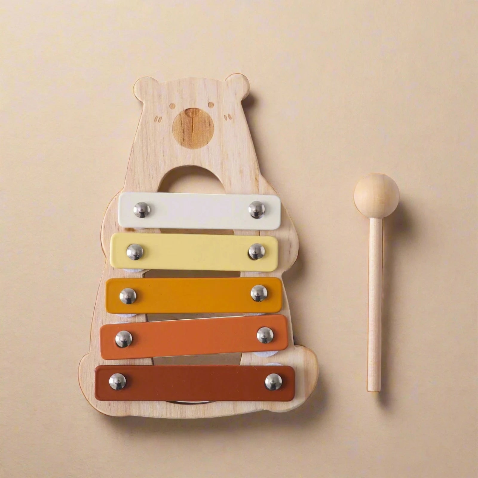 Wooden Bear Xylophone Music Toy cut out