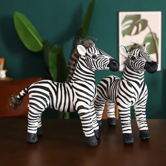 Standing Zebra Stuffed Animal Jungle Plush Toys