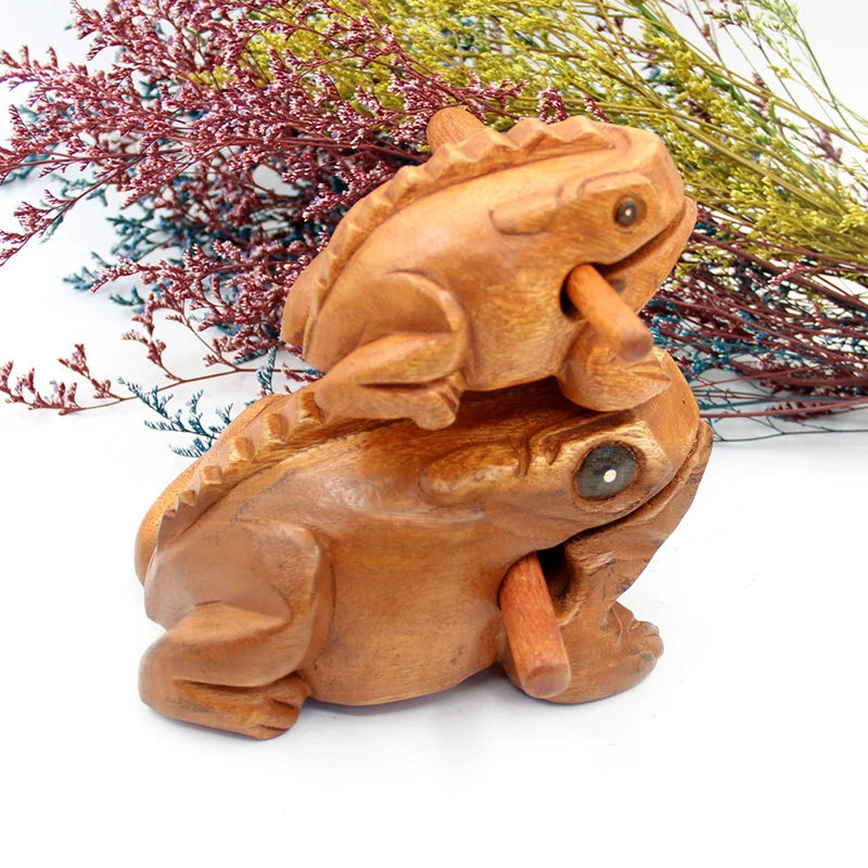 Guiro Frog Wooden Musical Instrument - Handcrafted in Thailand