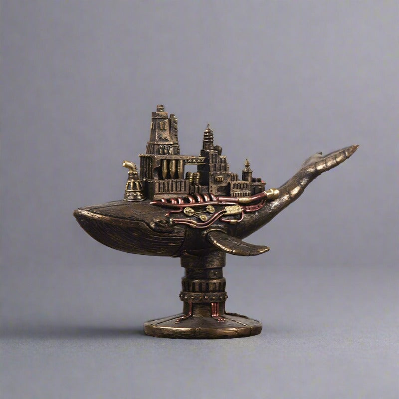 whale steampunk figurine