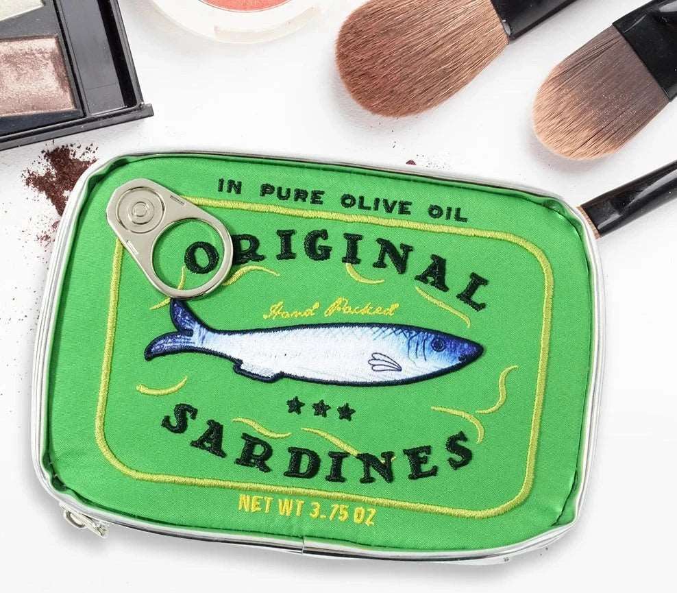 Canned Sardines Travel Makeup Pouch Beauty Bag - cosmetic bags from Dear Cece - Just £15.99! Shop now at Dear Cece