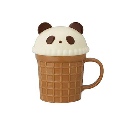 Cute Animal Waffle Mug with Lid - Cat Bunny Bear - Mugs from Dear Cece - Just £19.99! Shop now at Dear Cece