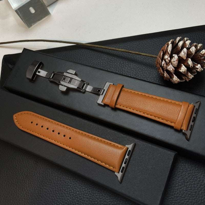 Genuine Leather Strap For Apple Watch - Watch Bands from Dear Cece - Just £14.99! Shop now at Dear Cece
