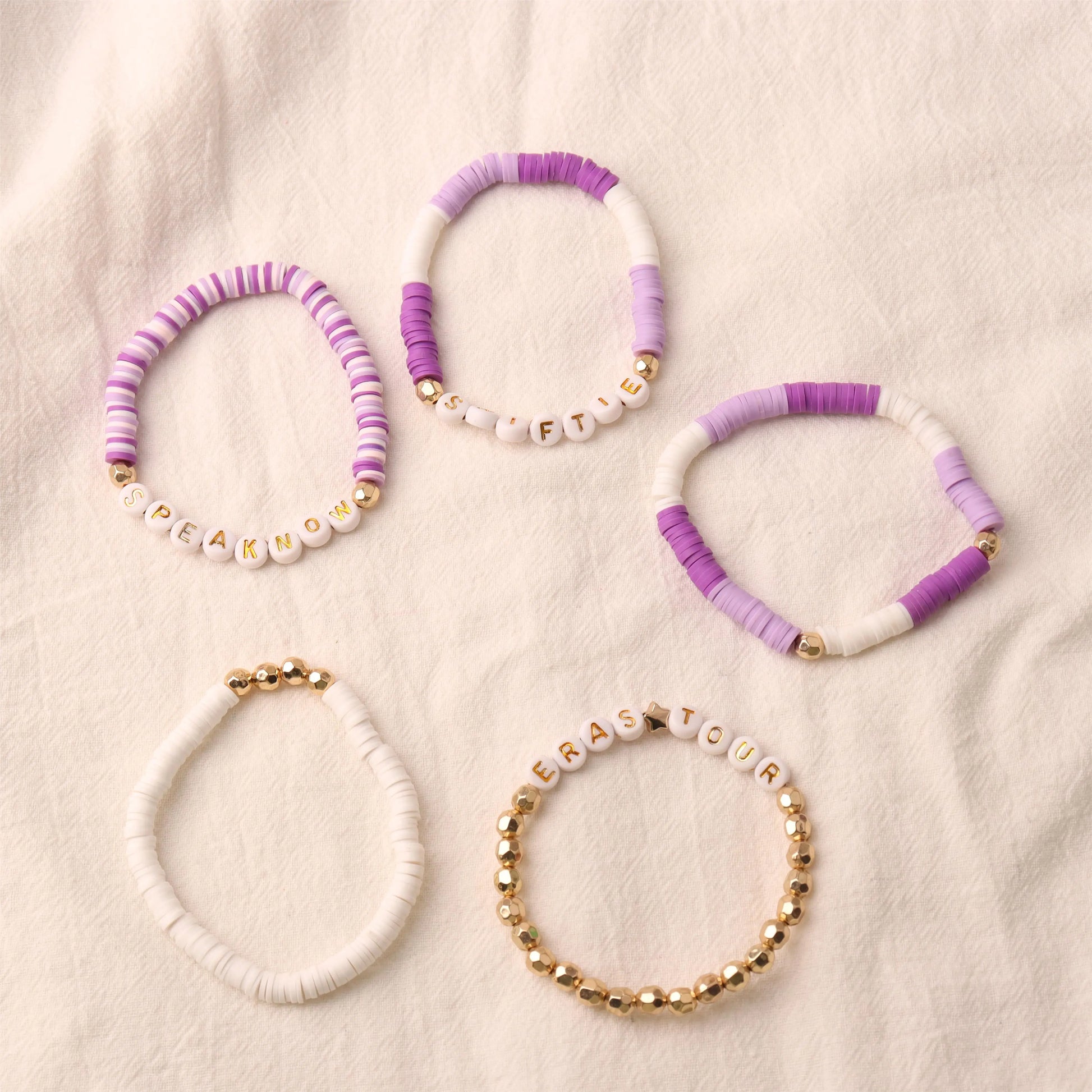 purple bracelets