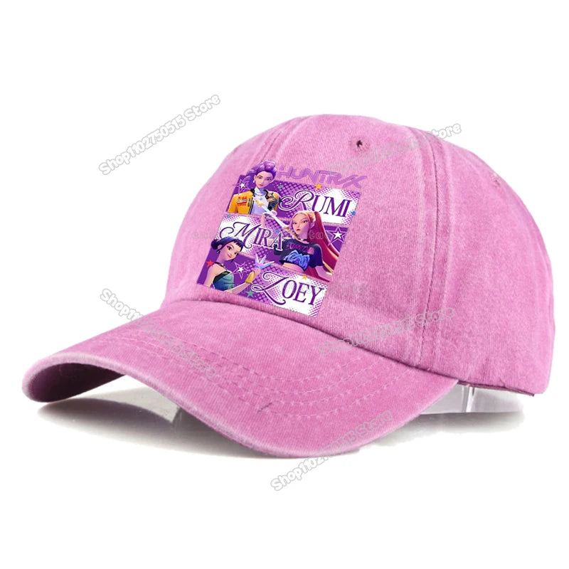 KPop Demon Hunters Retro Washed Baseball Cap