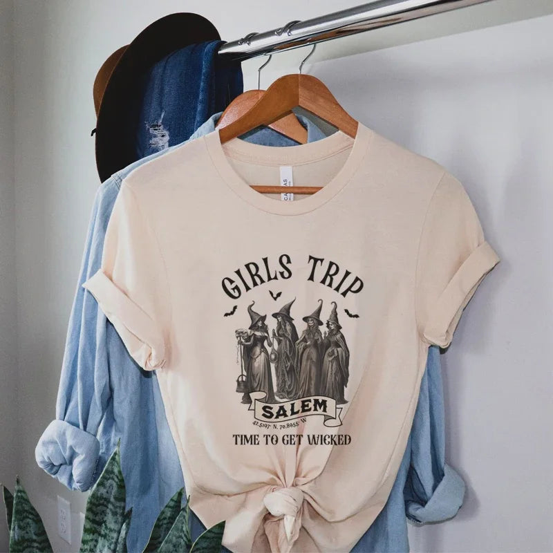 Salem Girls Trip Witch T-shirt - T Shirts from Dear Cece - Just £14.99! Shop now at Dear Cece