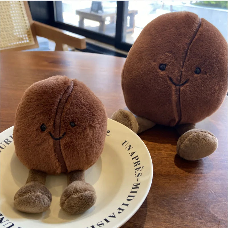 Cute Coffee Bean Plush Toy