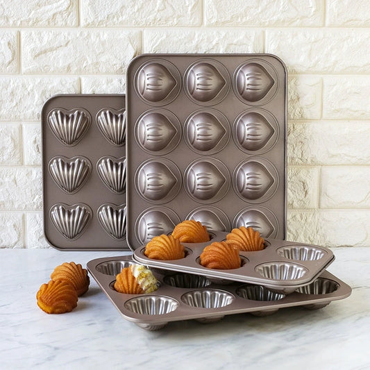 Non-Stick Madeleine Scallop Mold - Chef Quality - kitchen Accessories from Dear Cece - Just £19.99! Shop now at Dear Cece