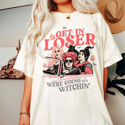 Get In Loser Halloween Witch T-Shirt