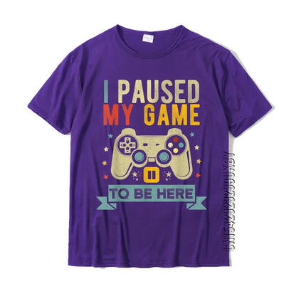 Novelty Video Gamer T Shirt - I Paused My Game To Be Here - T Shirts from Dear Cece - Just £18.99! Shop now at Dear Cece