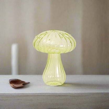 Green mushroom vase