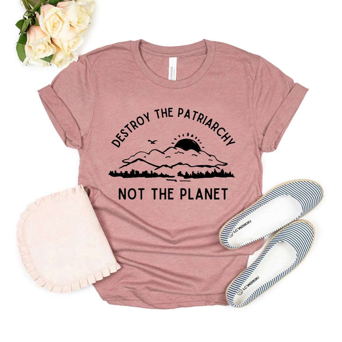 Destroy The Patriarchy Not The Planet T-Shirt - T Shirts from Dear Cece - Just £17.99! Shop now at Dear Cece